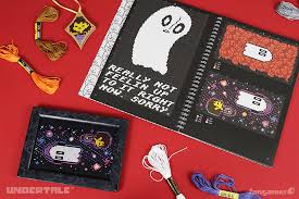 The pattern is pretty easy since it only uses three colors. Fangamer On Twitter Our Brand New Undertale Cross Stitch Guide Features Everything You Need To Learn To Cross Stitch 300 Patterns From Throughout The Game Plus A Bunch Of Last Minute Quotes Written By