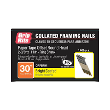 paper collated round head framing nail
