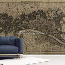 Wall Mural Old London Map Wallpaper Wallsauce