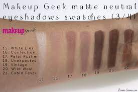 makeup geek matte neutral eyeshadows