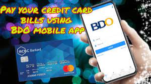 pay credit card using bdo mobile app