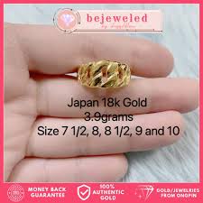 bejeweled an 18k gold rings sold per