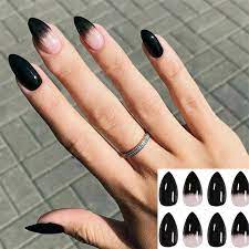 black leopard artificial nail tips