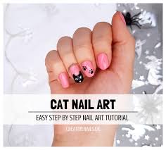cat nail art tutorial creative nails