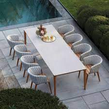 luxury outdoor dining tables chairs