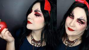 gothic snow white halloween makeup