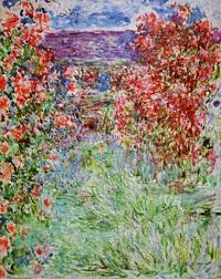 This is claude monet | das haus in den rosen | 1925 by albertinamuseum on vimeo, the home for high quality videos and the people who love them. Claude Monet Das Haus Zwischen Den Rosen Art Print Canvas On Stretcher