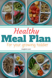 Healthy Meal Plan For Toddlers Megforit