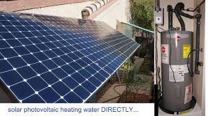 solar pv electric water heater