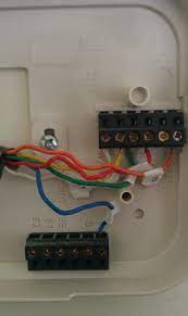 The basic heat pump wiring for a heat pump thermostat is illustrated here. Replacing Carrier Thermostat With Honeywell Diy Home Improvement Forum