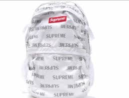 supreme reflective repeat backpack on
