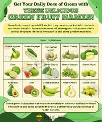 green fruit names top fruits that are