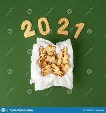 New Year Number 2021 and Box with ...