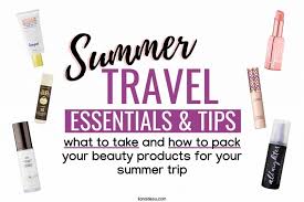 makeup travel essentials and tips for