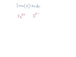formula of iron iii oxide