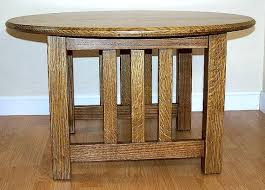 Round Coffee Table Craftsman Mission