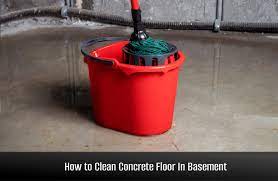 how to clean concrete floor in bat