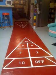 how to paint your own shuffleboard