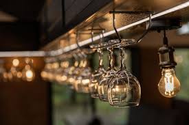 Retro Light Bulbs Hanging
