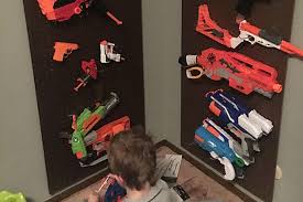 So how can you control the plastic gun population make this easy diy nerf gun storage rack out of pvc pipe to hang them all in one place! Build A Nerf Gun Rack Super Cheap