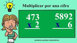 Enseñar a un niño a multiplicar por 1 (una) cifra o dígito - YouTube