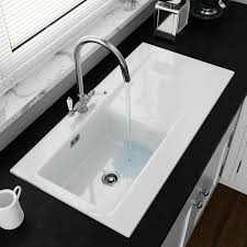 belfast 1 bowl white gloss ceramic sink