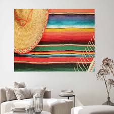 Mexican Style Wall Decor In Canvas