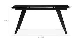 Noire Extendable Glass Dining Table Must