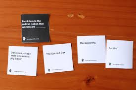feminist cards against humanity