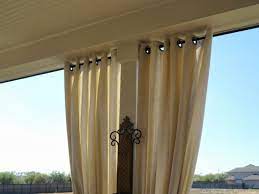 No Sew Outdoor Drop Cloth Curtains With