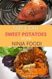 baked sweet potatoes in the ninja foodi