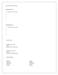 Free Templates For Resumes To Print Joefitnessstore Com