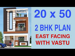 20x50 East Facing House Plan 1000