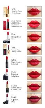 The Best Red Lipsticks Ysl Rouge Pur Coutour Max Factor
