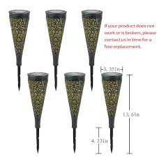 6 Pack Solar Lights Outdoor Garden