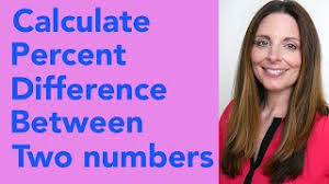 calculate percent difference between