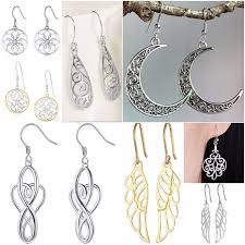 925 silver gold drop earring party gift
