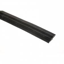2m black rubber floor cable protector