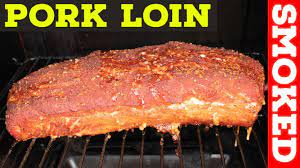 smoking pork loin on a pit boss