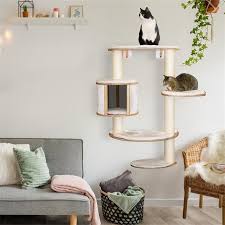 Wall Mounted Cat Tree 117cm