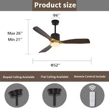 Solid Wood Finished Ceiling Fan
