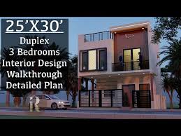 25x30 Duplex House Design 750 Sqft