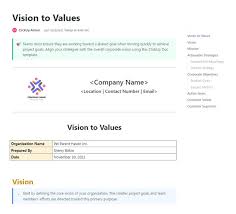 10 free vision statement templates for