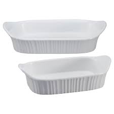Find all cheap bakeware set clearance at dealsplus. Corningware French White 2 Piece Ceramic Bakeware Set 1115855 The Home Depot
