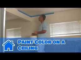 to paint color on a ceiling