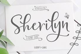 Size base 02 by stereotype. Sherilyn Script Font Duo 278972 Calligraphy Font Bundles In 2020 Romantic Fonts Font Bundles Script Fonts