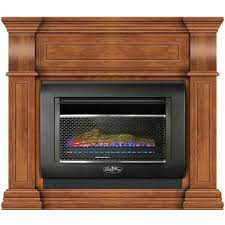 Ventless Dual Fuel Gas Wall Fireplace