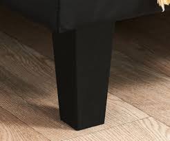 birlea franklin black faux leather sofa