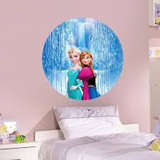 Autocollant Mural Elsa Et Anna De Frozen
