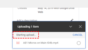 why google drive upload stuck solved